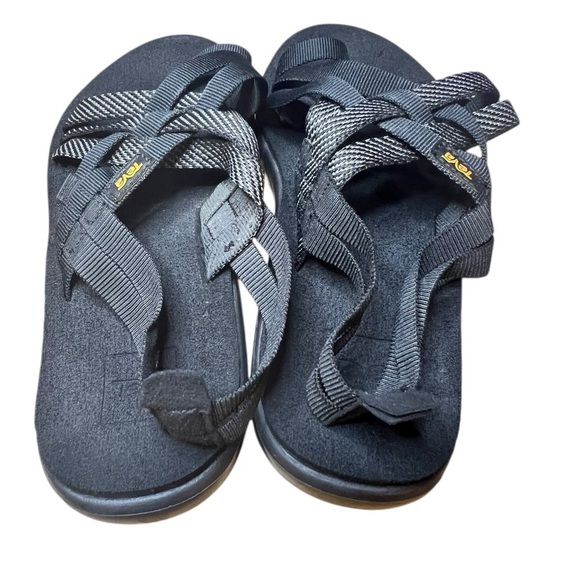 TEVA Voya Women’s Strappy Sandals Black Crisscrossed Shoes - Size 7 - Picture 4 of 6